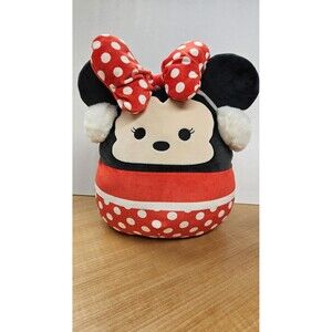 Disney Squishmallows Minnie Mouse Plush 12" Kellytoy Polka Dot Bow Stuffed Toy